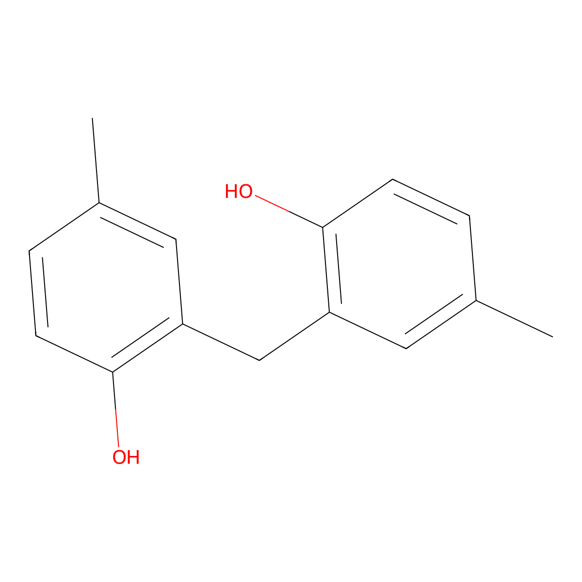 2,2'-Methylenedi-p-cresol molecular structure, CAS 3236-63-3