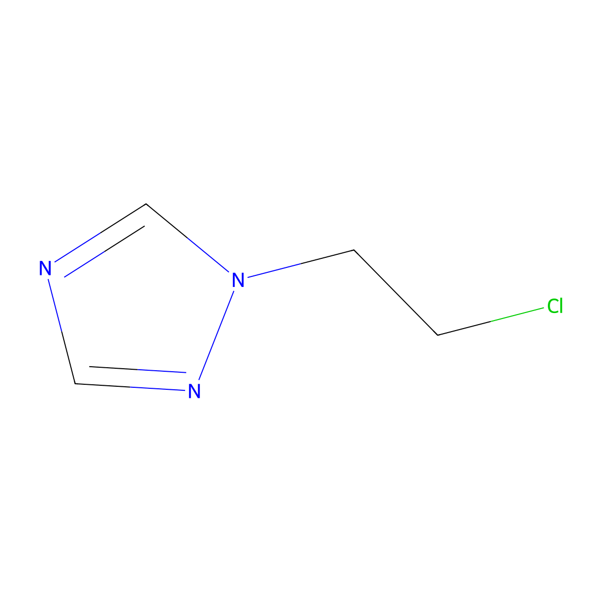 1-(2-Chloroethyl)-1H-1,2,4-triazole molecular structure, CAS 3236-66-6