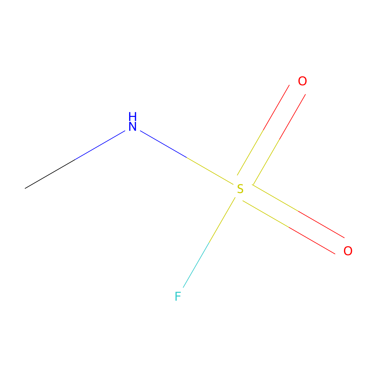 N-methylsulfamoyl fluoride molecular structure, CAS 32361-47-0