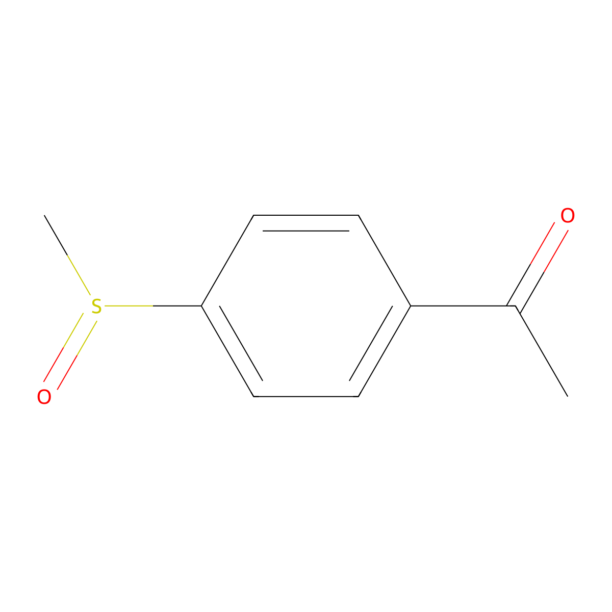 1-(4-Methanesulfinylphenyl)ethan-1-one molecular structure, CAS 32361-73-2