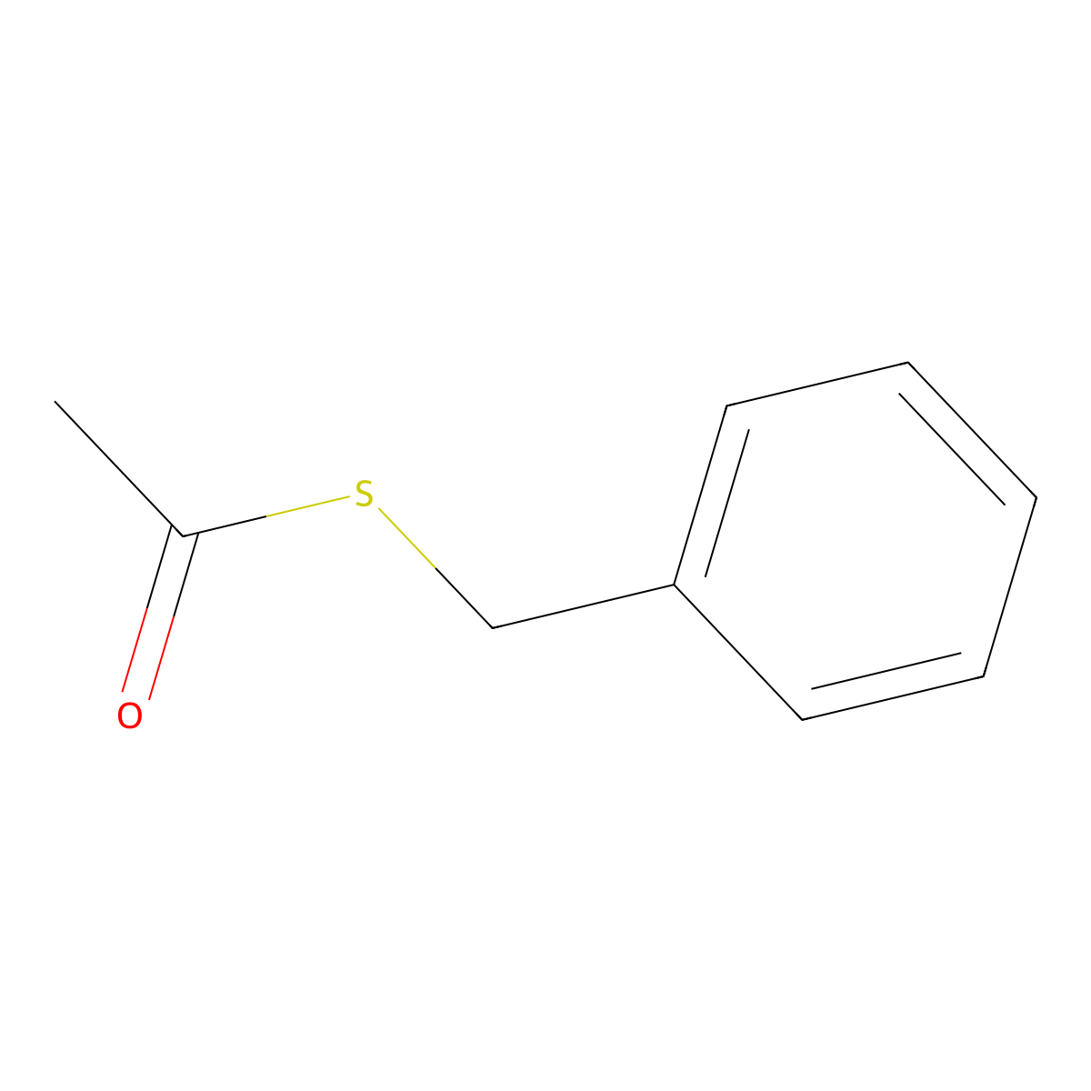 S-benzyl ethanethioate molecular structure, CAS 32362-99-5