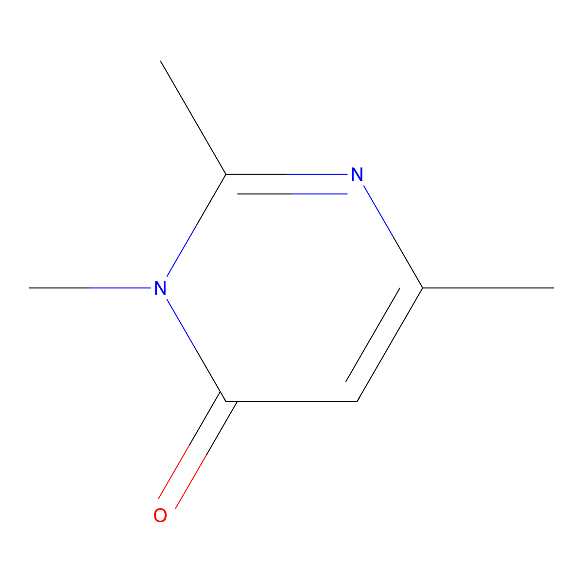 4(3H)-Pyrimidinone, 2,3,6-trimethyl- molecular structure, CAS 32363-51-2