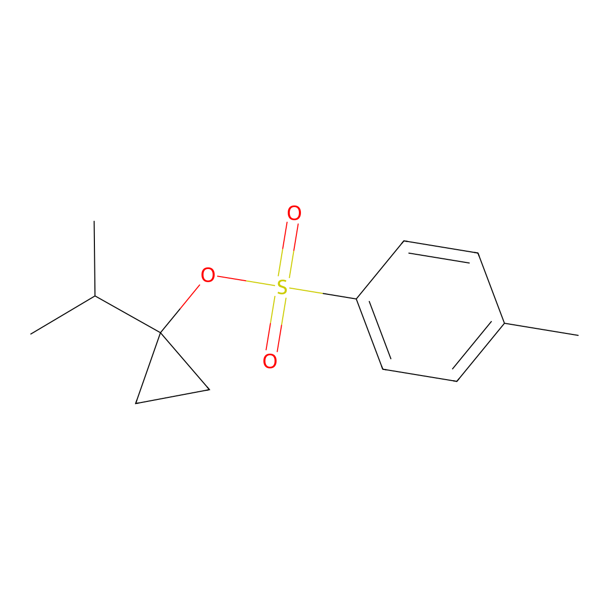 1-(Propan-2-yl)cyclopropyl 4-methylbenzene-1-sulfonate molecular structure, CAS 32364-42-4