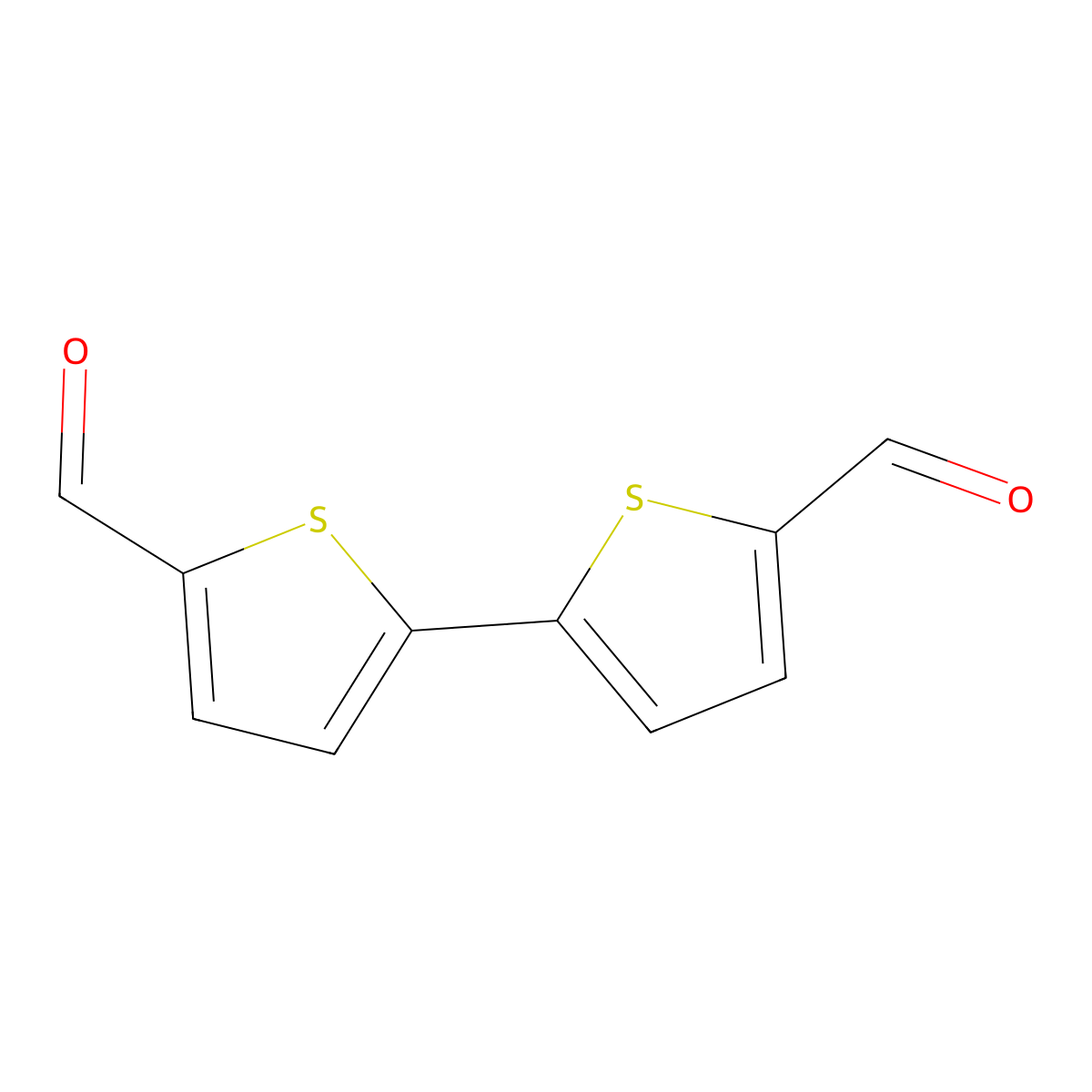 2,2'-Bithiophene-5,5'-dicarboxaldehyde molecular structure, CAS 32364-72-0