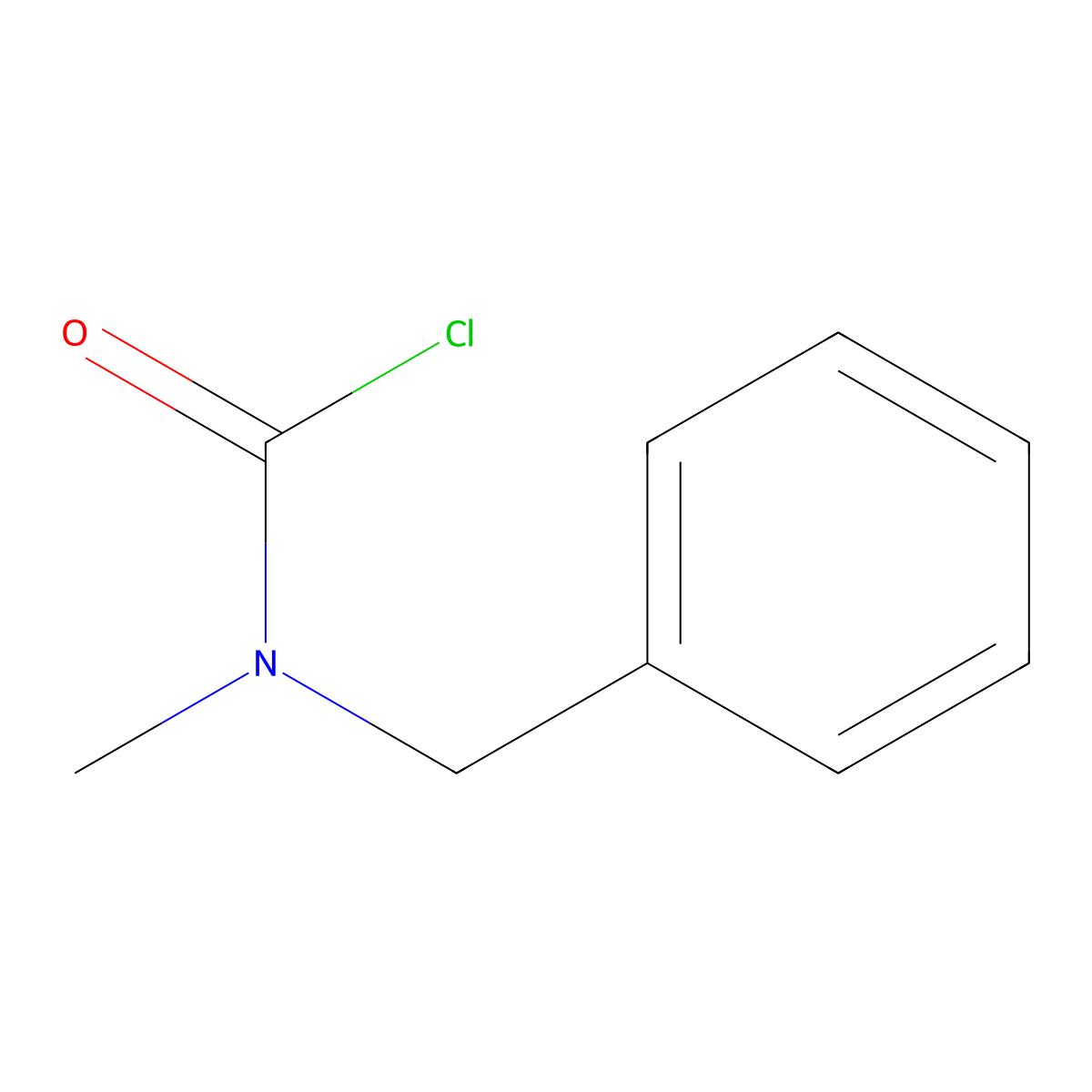 N-benzyl-N-methylcarbamoyl chloride molecular structure, CAS 32366-02-2