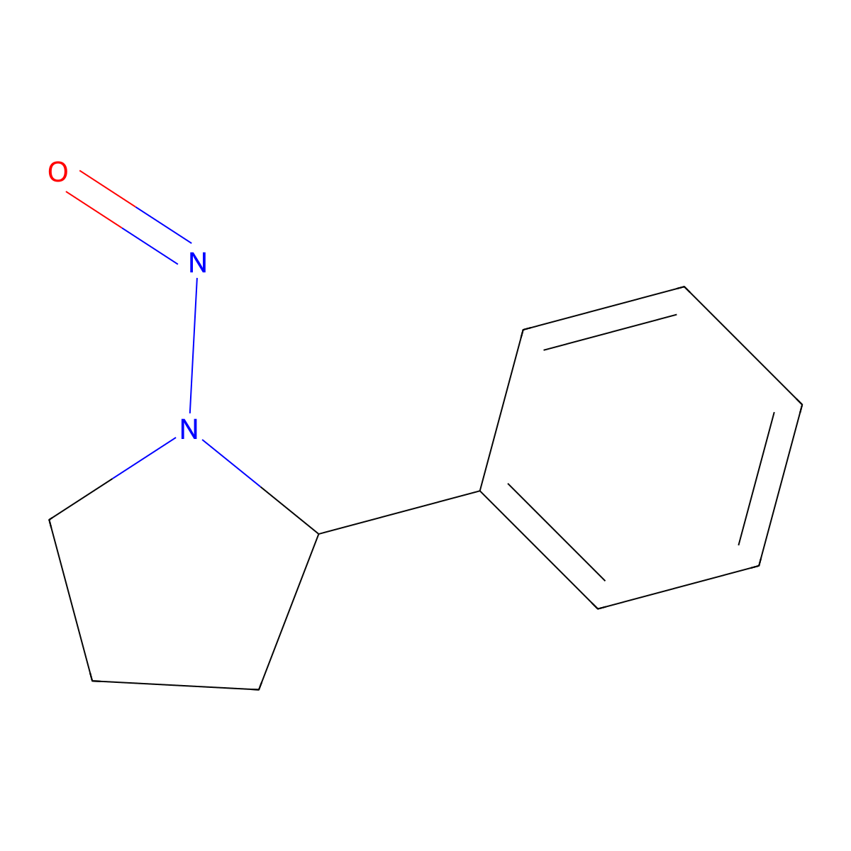 1-Nitroso-2-phenylpyrrolidine molecular structure, CAS 3237-85-2