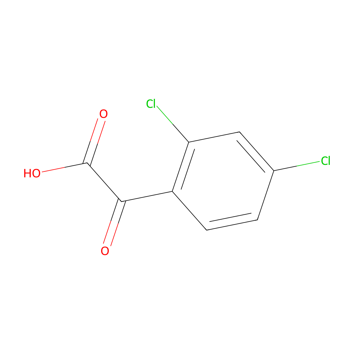 2,4-Dichlorophenylglyoxylic acid molecular structure, CAS 32375-56-7