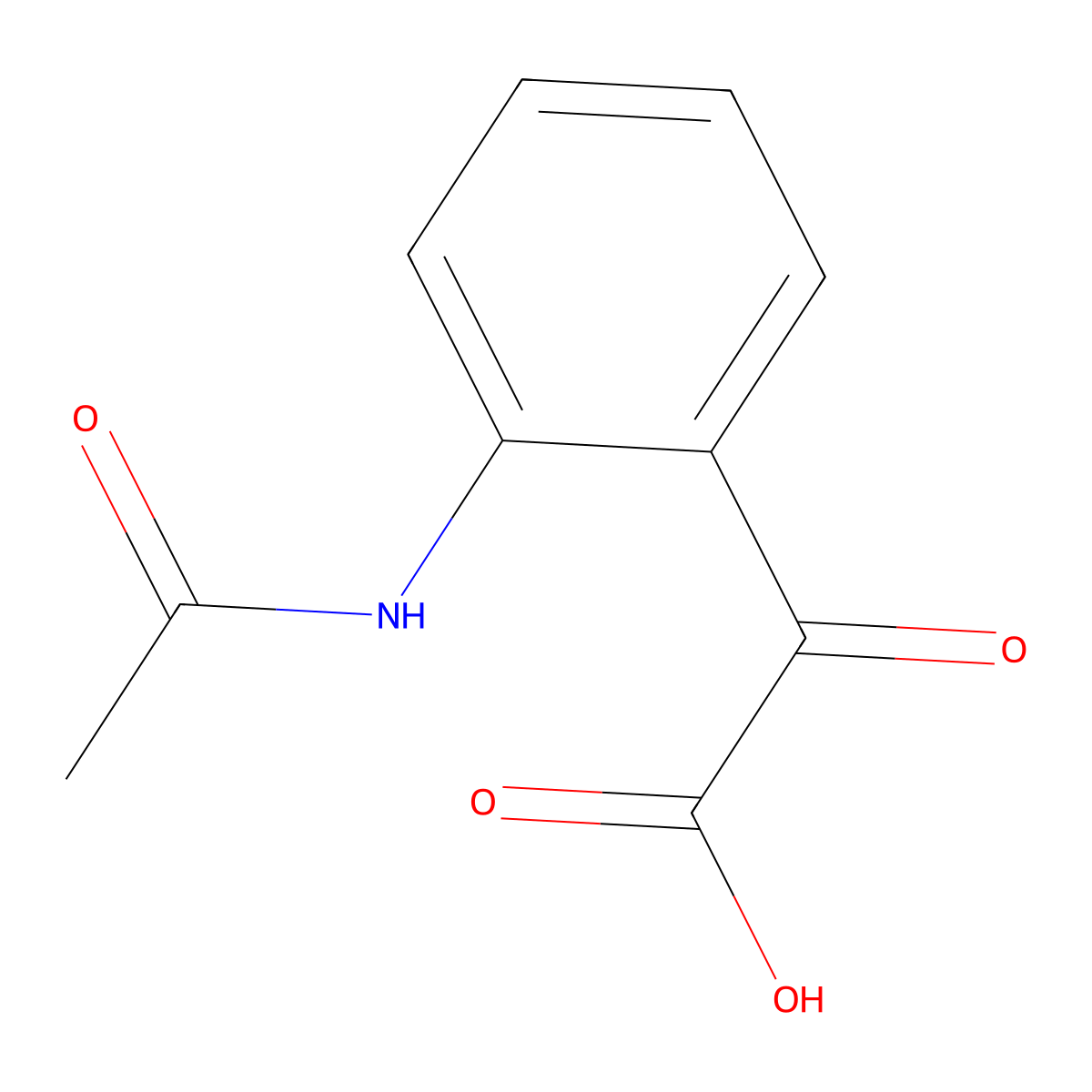 N-acetylisatic acid molecular structure, CAS 32375-61-4