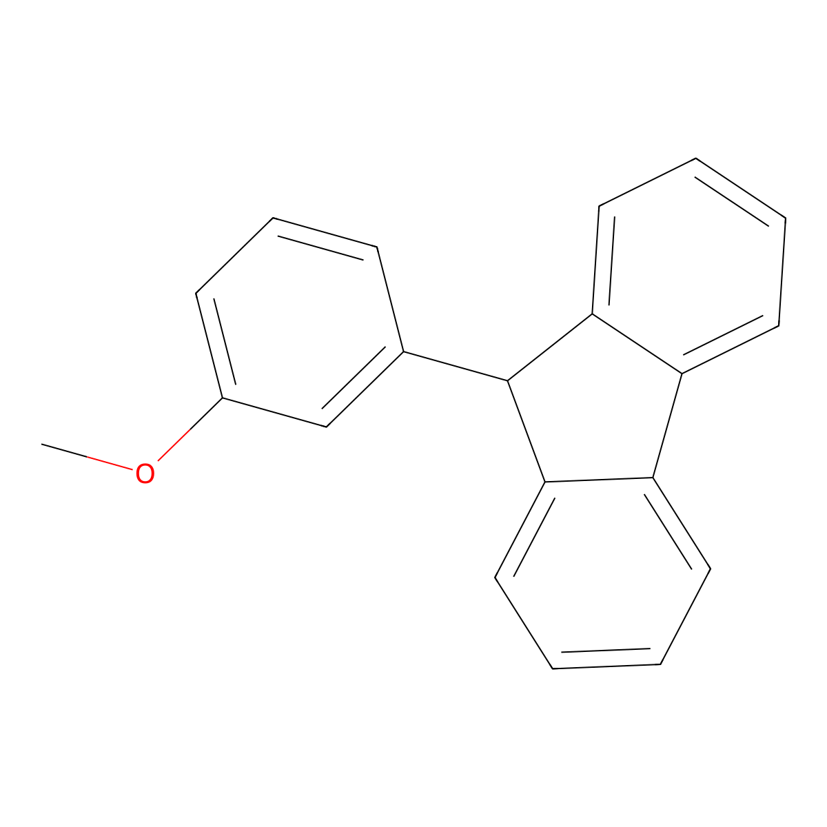 9-(3-Methoxyphenyl)-9H-fluorene molecular structure, CAS 32377-13-2