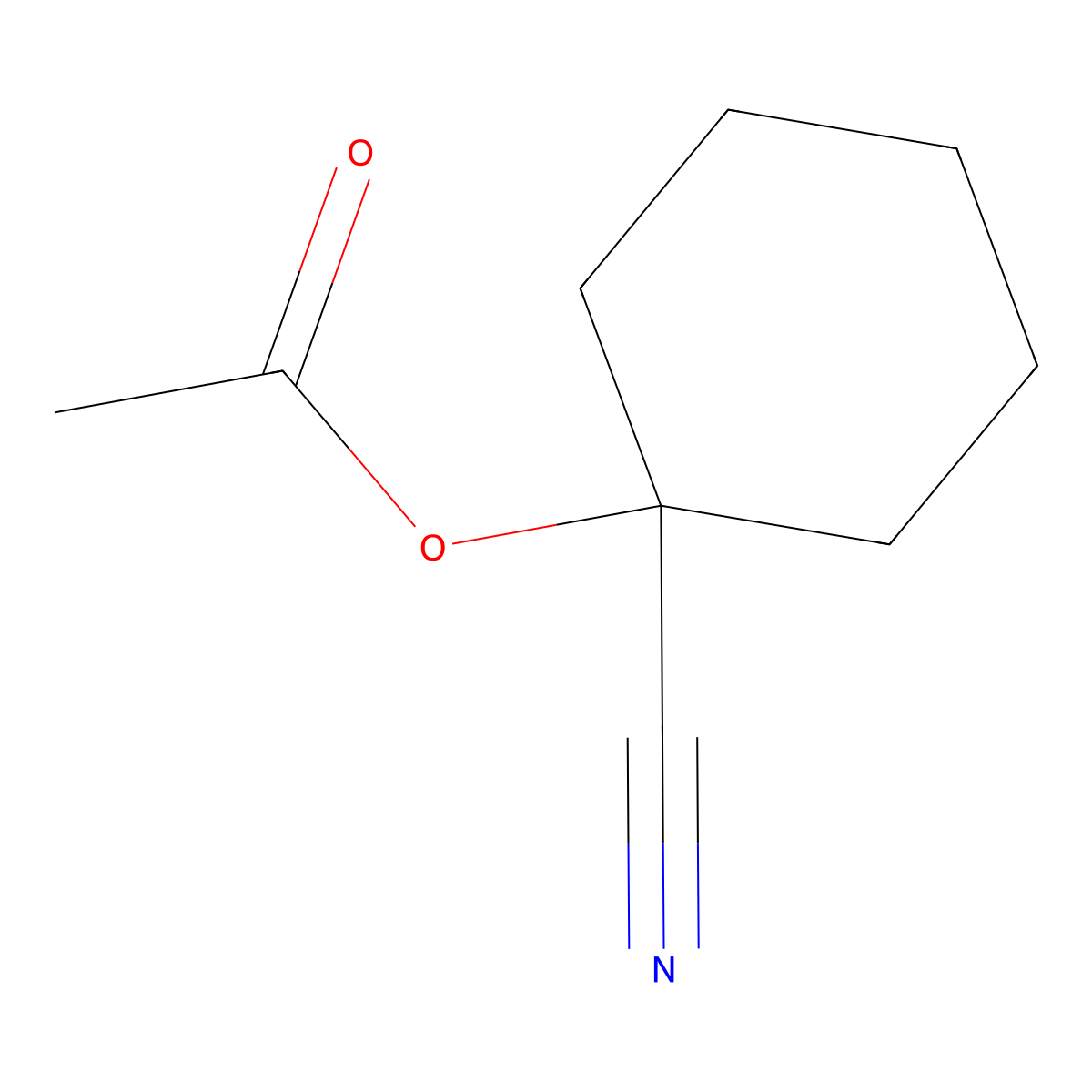 1-Cyanocyclohexyl acetate molecular structure, CAS 32379-37-6