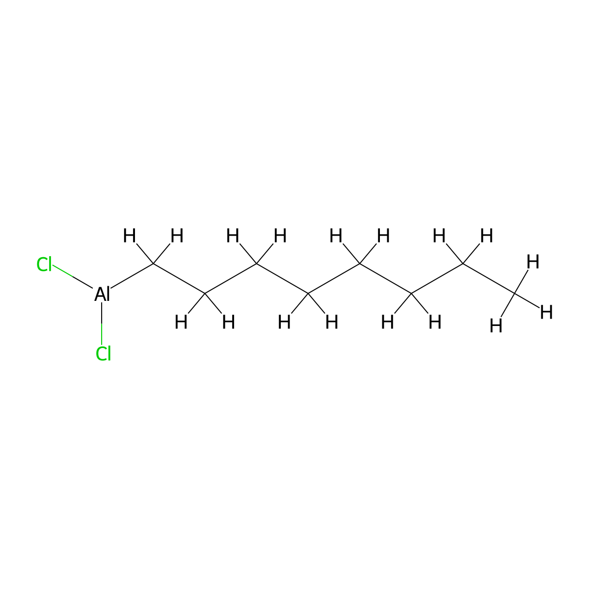 Dichlorooctylaluminium molecular structure, CAS 3238-27-5