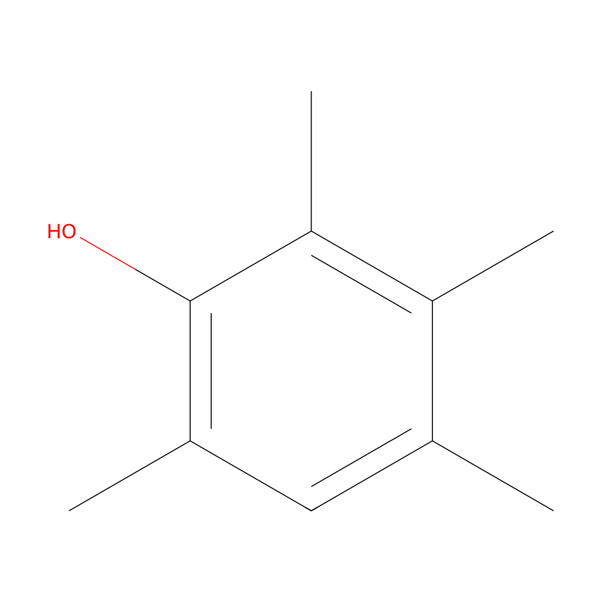 2,3,4,6-Tetramethylphenol molecular structure, CAS 3238-38-8