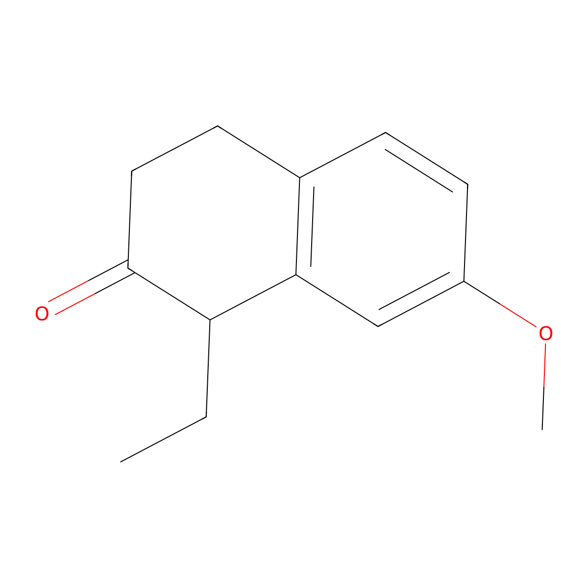 1-Ethyl-7-methoxy-2-tetralone molecular structure, CAS 3238-50-4
