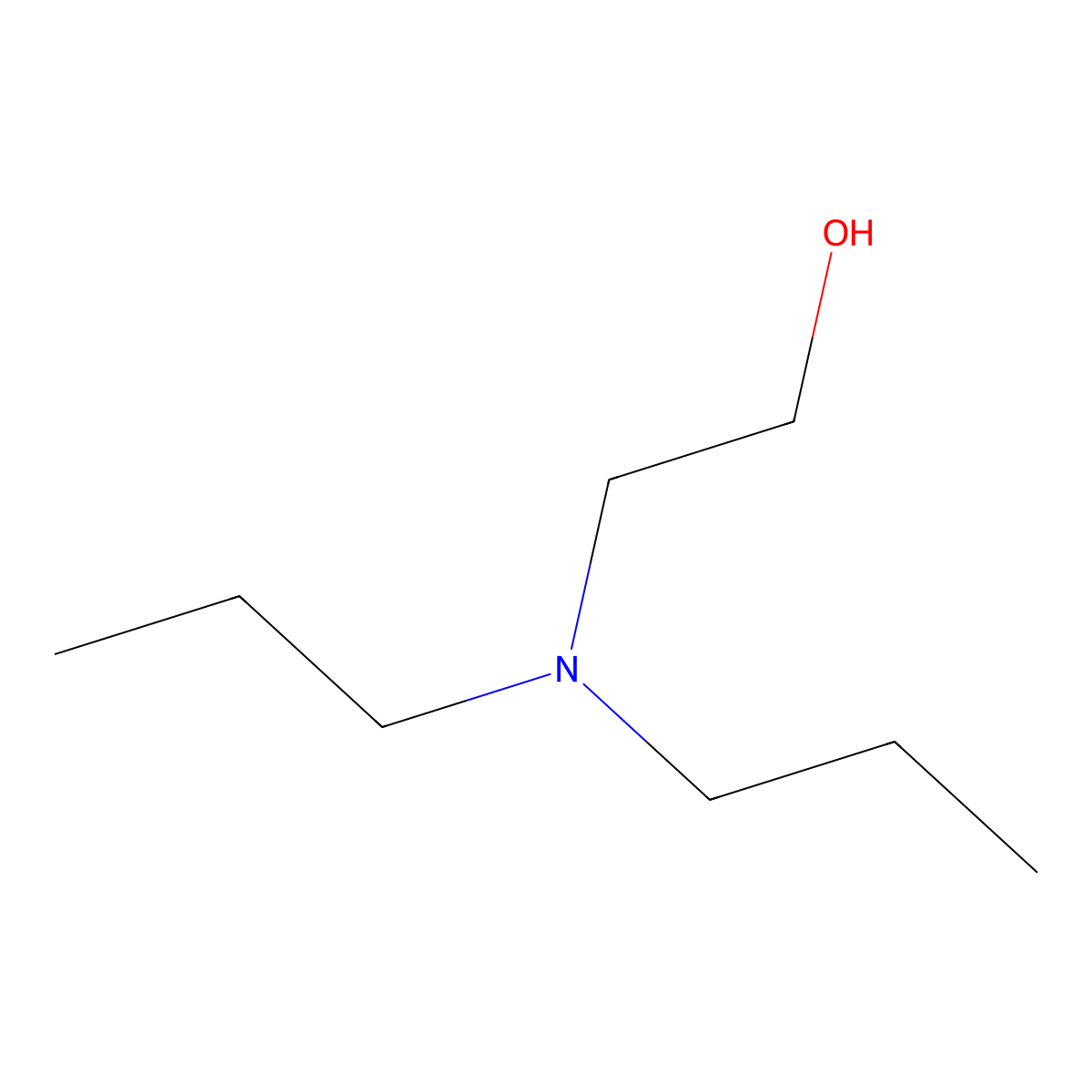 2-(Dipropylamino)ethanol molecular structure, CAS 3238-75-3