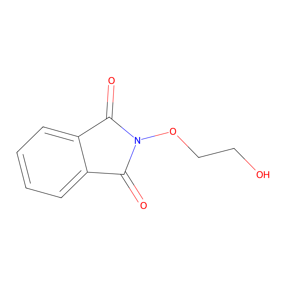 2-(2-Hydroxyethoxy)isoindoline-1,3-dione molecular structure, CAS 32380-69-1