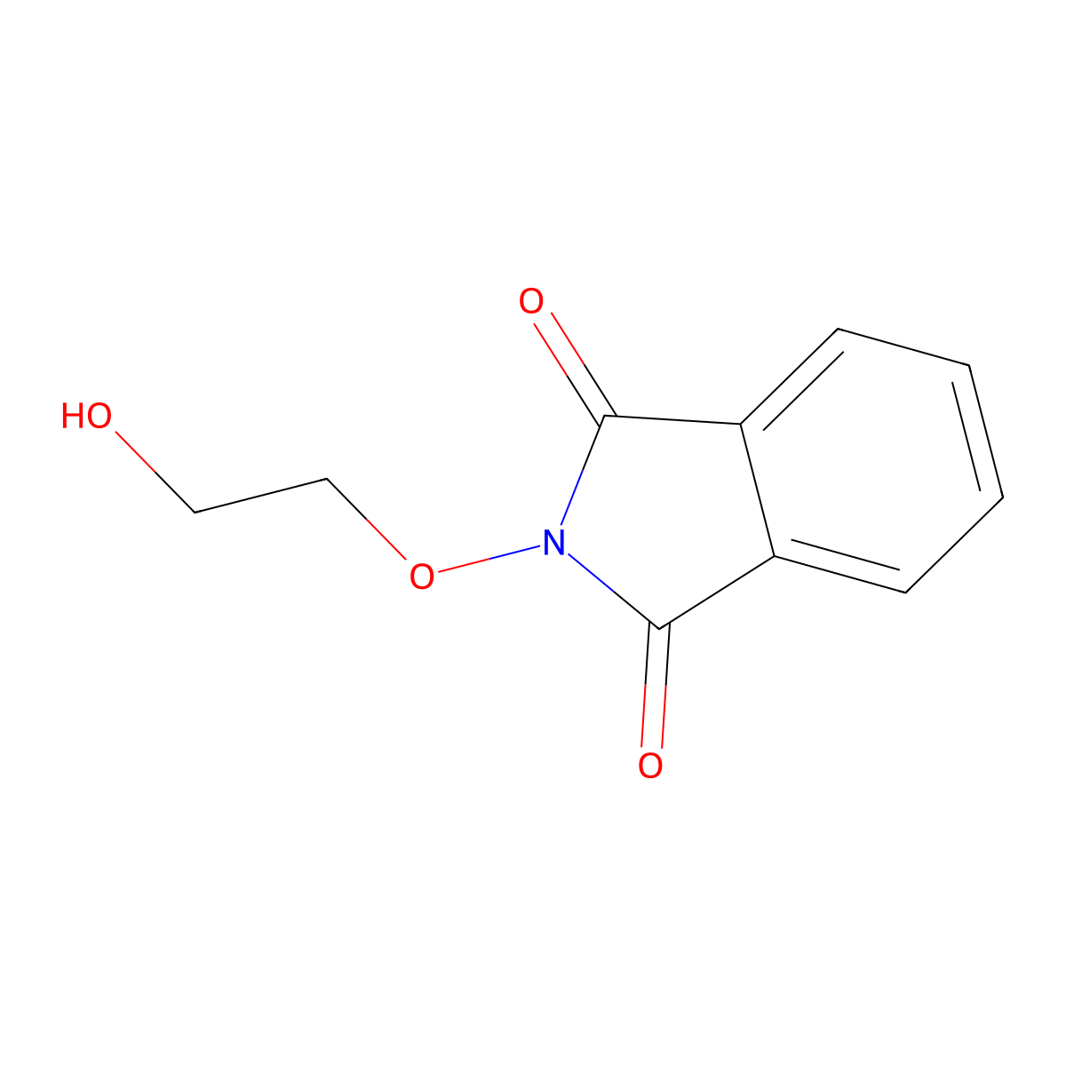 2-(2-Hydroxyethoxy)isoindoline-1,3-dione molecular structure, CAS 32380-69-1