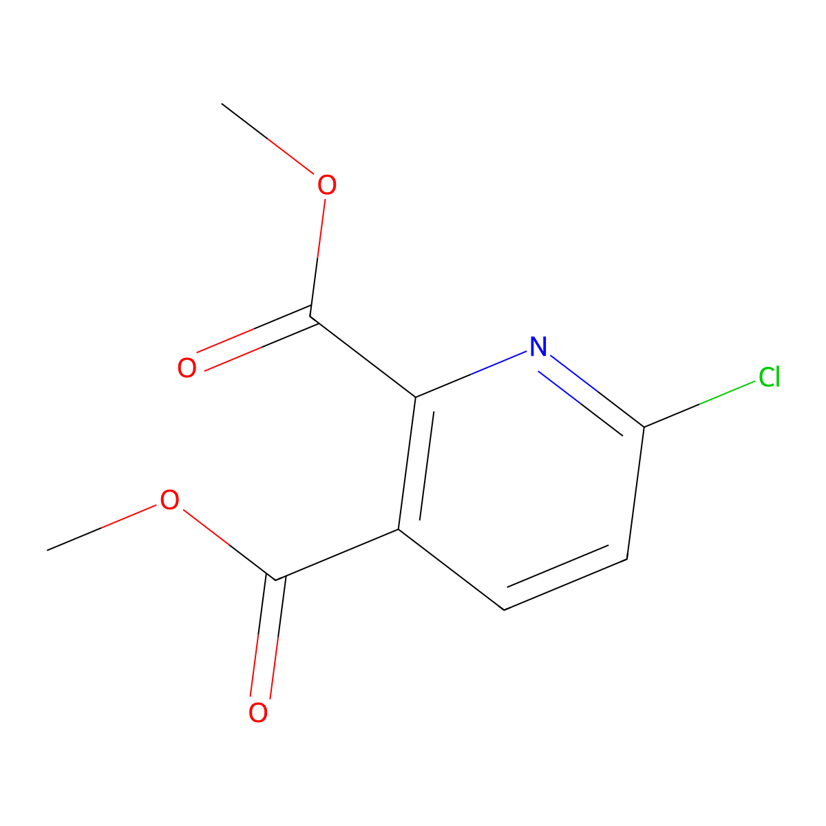 6-Chloropyridine-2,3-dicarboxylic acid dimethyl ester molecular structure, CAS 32383-03-2