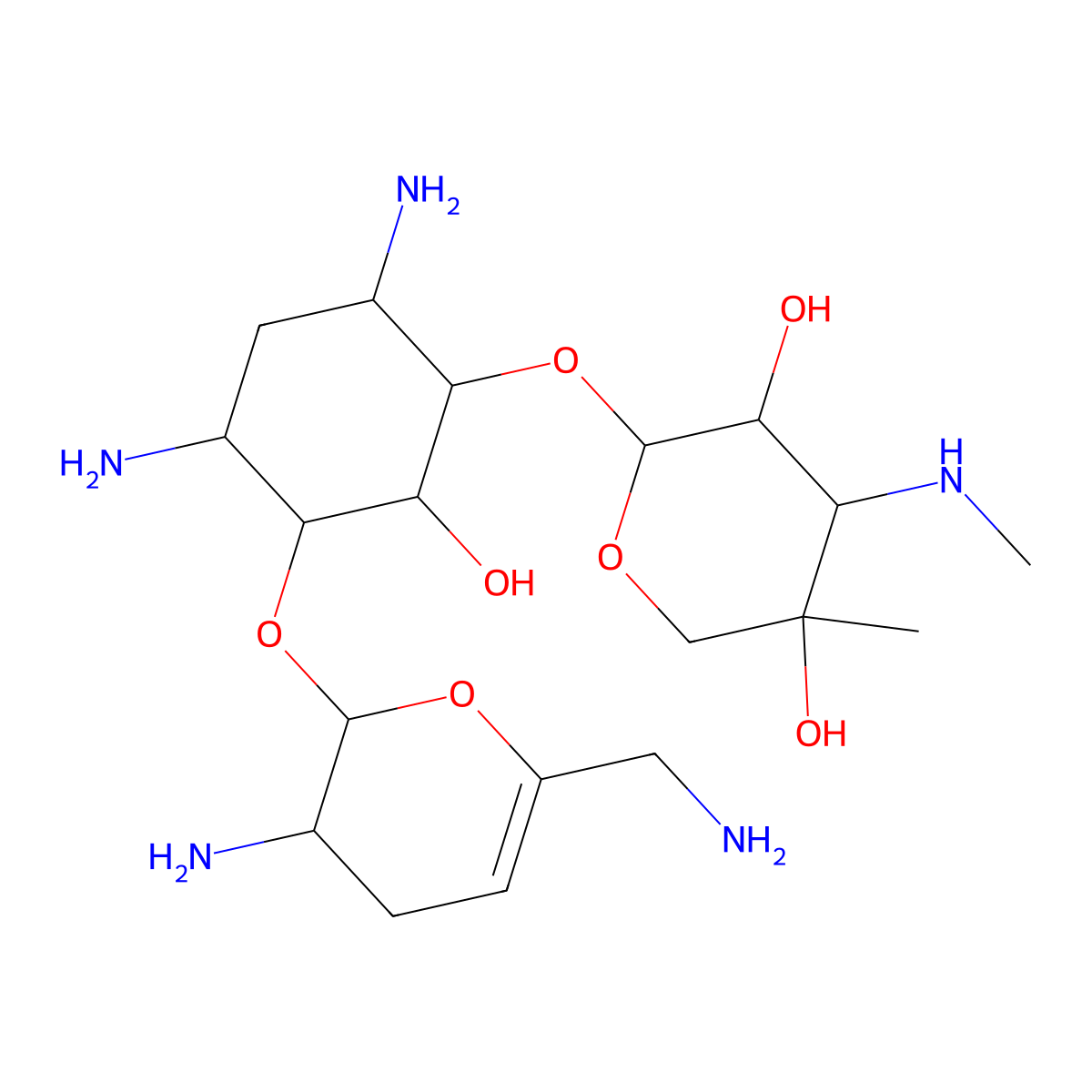 Sisomicin molecular structure, CAS 32385-11-8