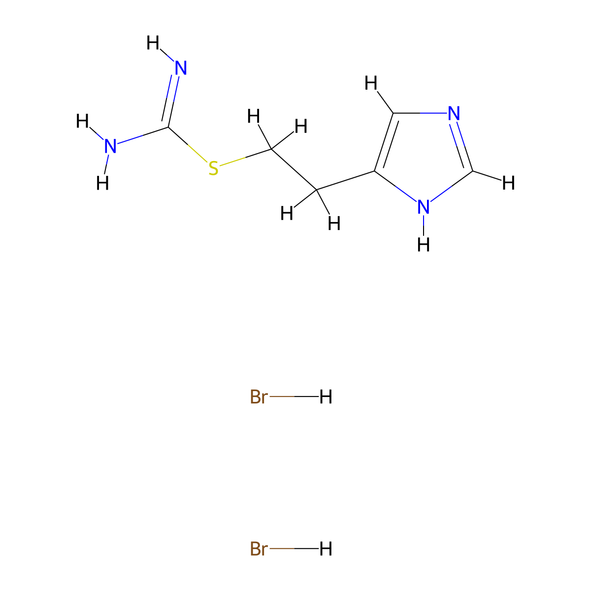 Imetit Dihydrobromide molecular structure, CAS 32385-58-3