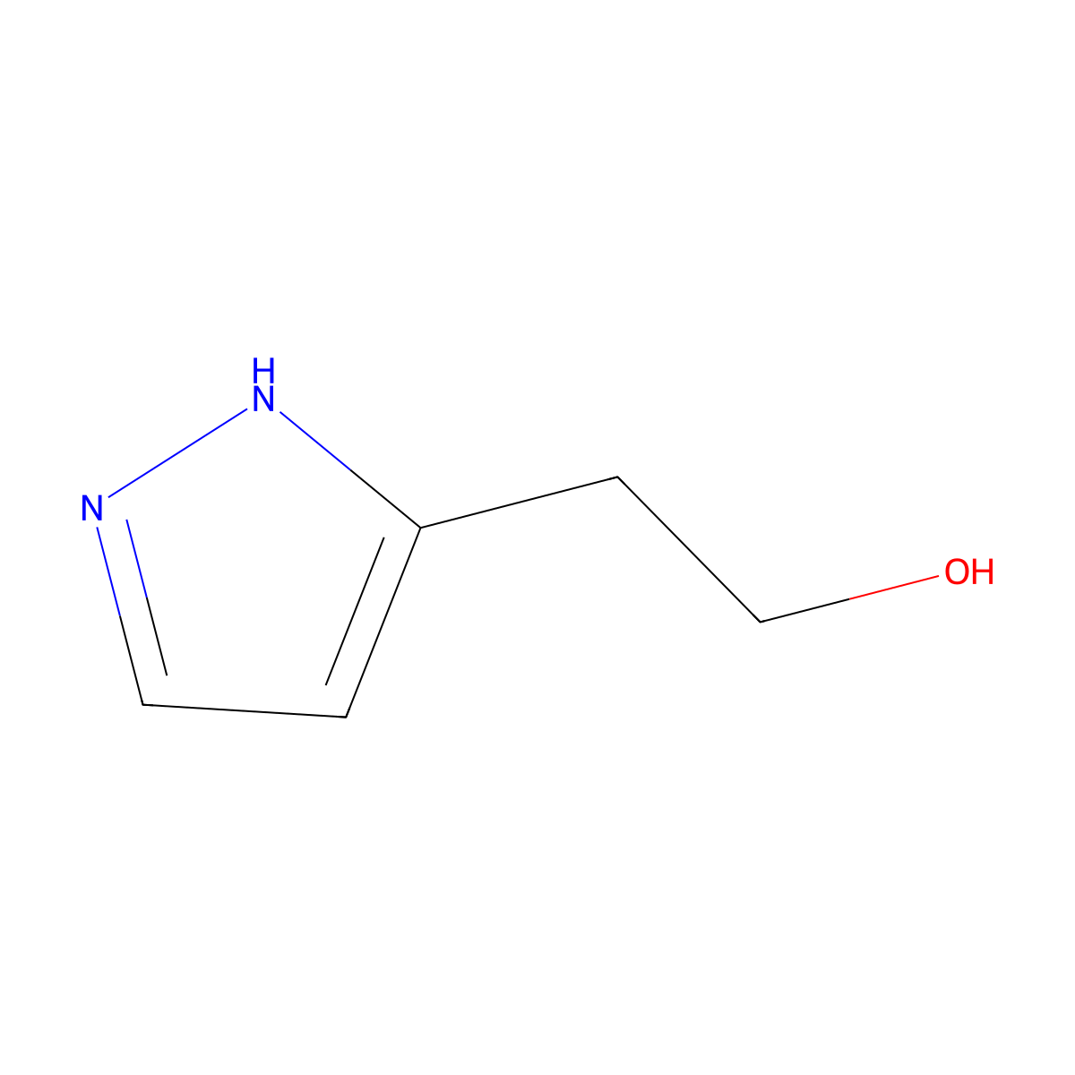 2-(1H-pyrazol-3-yl)ethan-1-ol molecular structure, CAS 32385-74-3