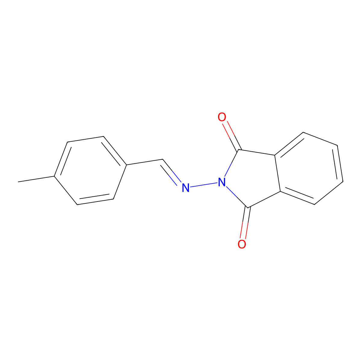2-[(4-Methylbenzylidene)amino]-1h-isoindole-1,3(2h)-dione molecular structure, CAS 32386-99-5