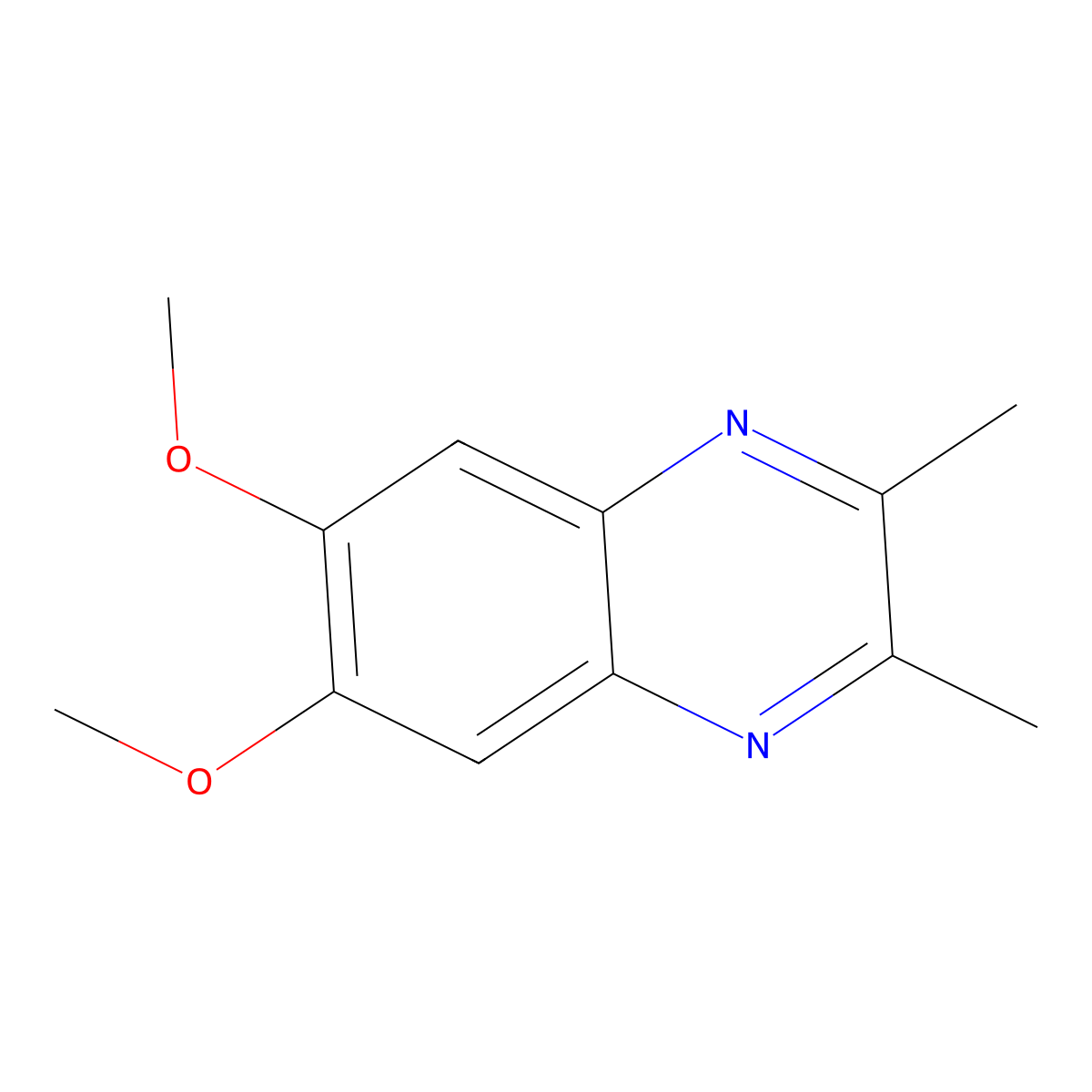 6,7-Dimethoxy-2,3-dimethylquinoxaline molecular structure, CAS 32388-00-4