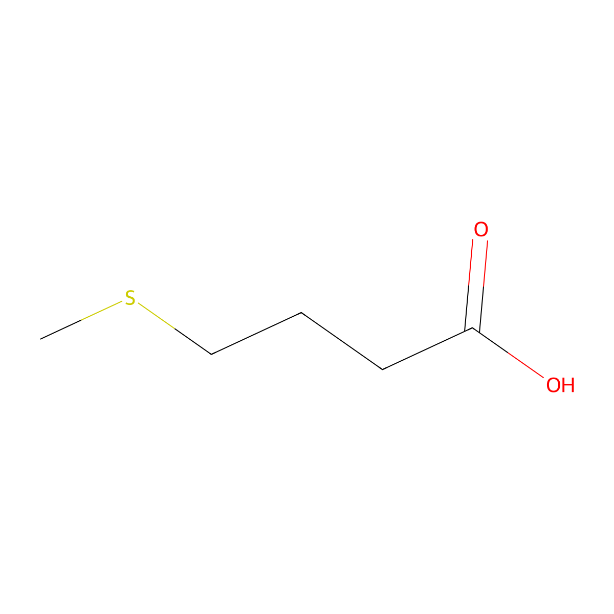 4-(Methylsulfanyl)butanoic acid molecular structure, CAS 32391-97-2