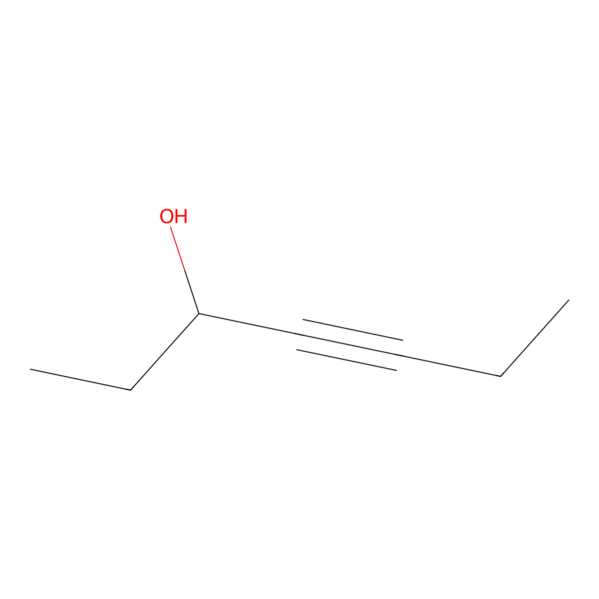 4-Heptyn-3-ol molecular structure, CAS 32398-69-9