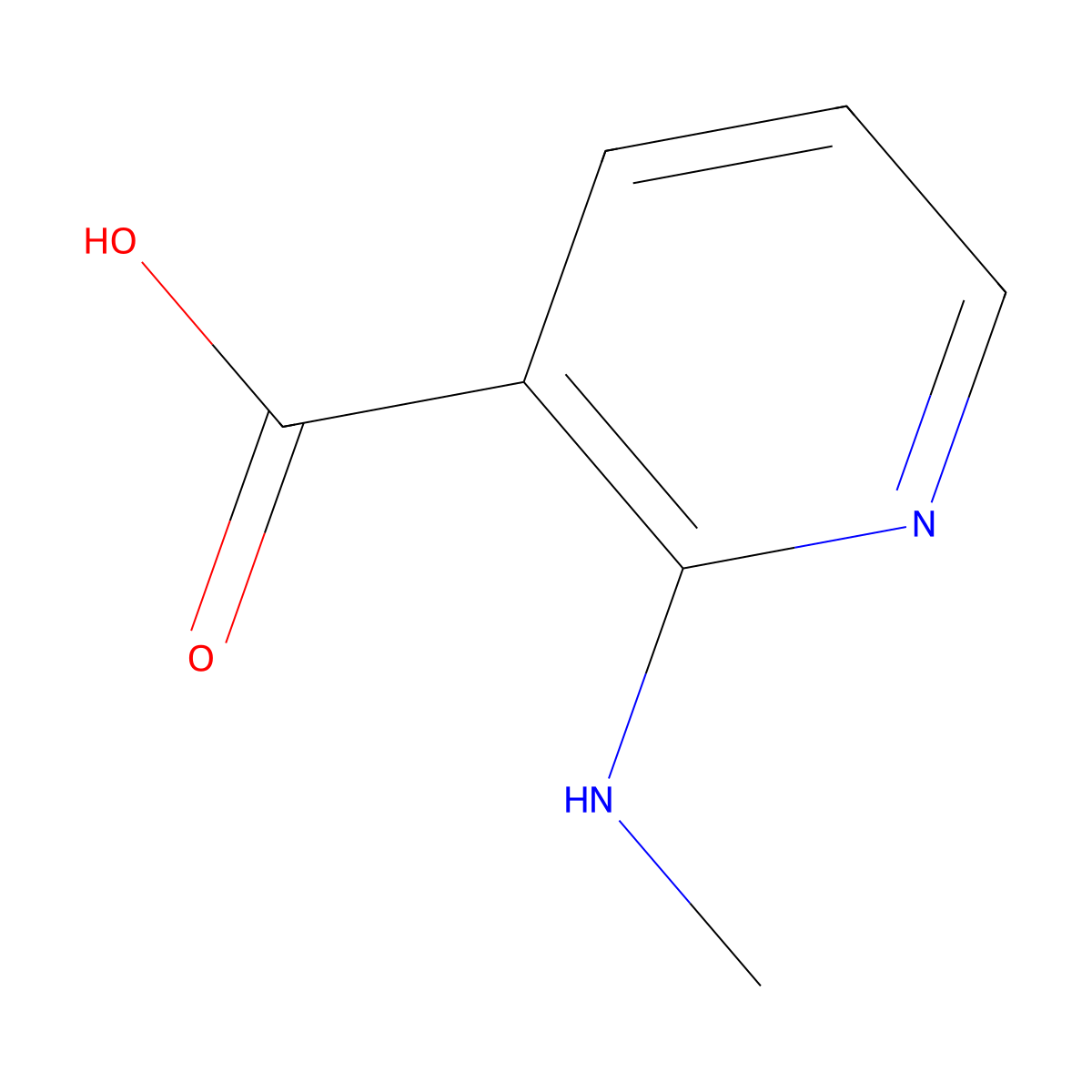 2-(Methylamino)pyridine-3-carboxylic acid molecular structure, CAS 32399-13-6