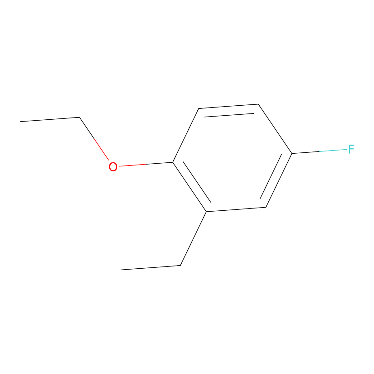 4-Ethoxy-3-ethylfluorobenzene molecular structure, CAS 324-44-7