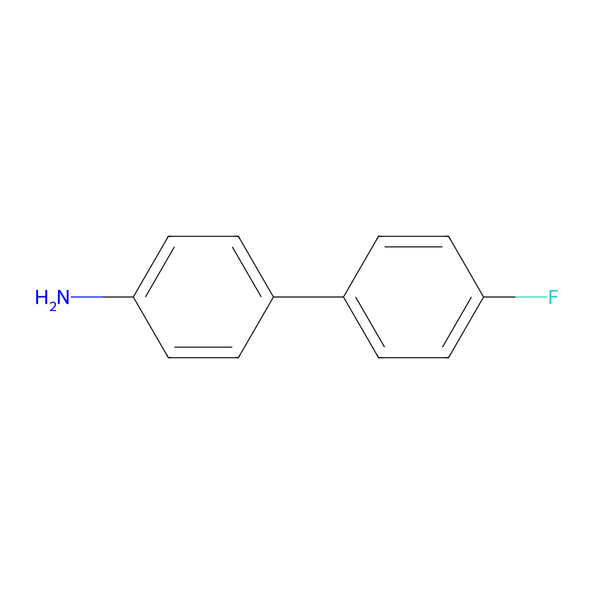 4'-Fluoro(1,1'-biphenyl)-4-amine molecular structure, CAS 324-93-6
