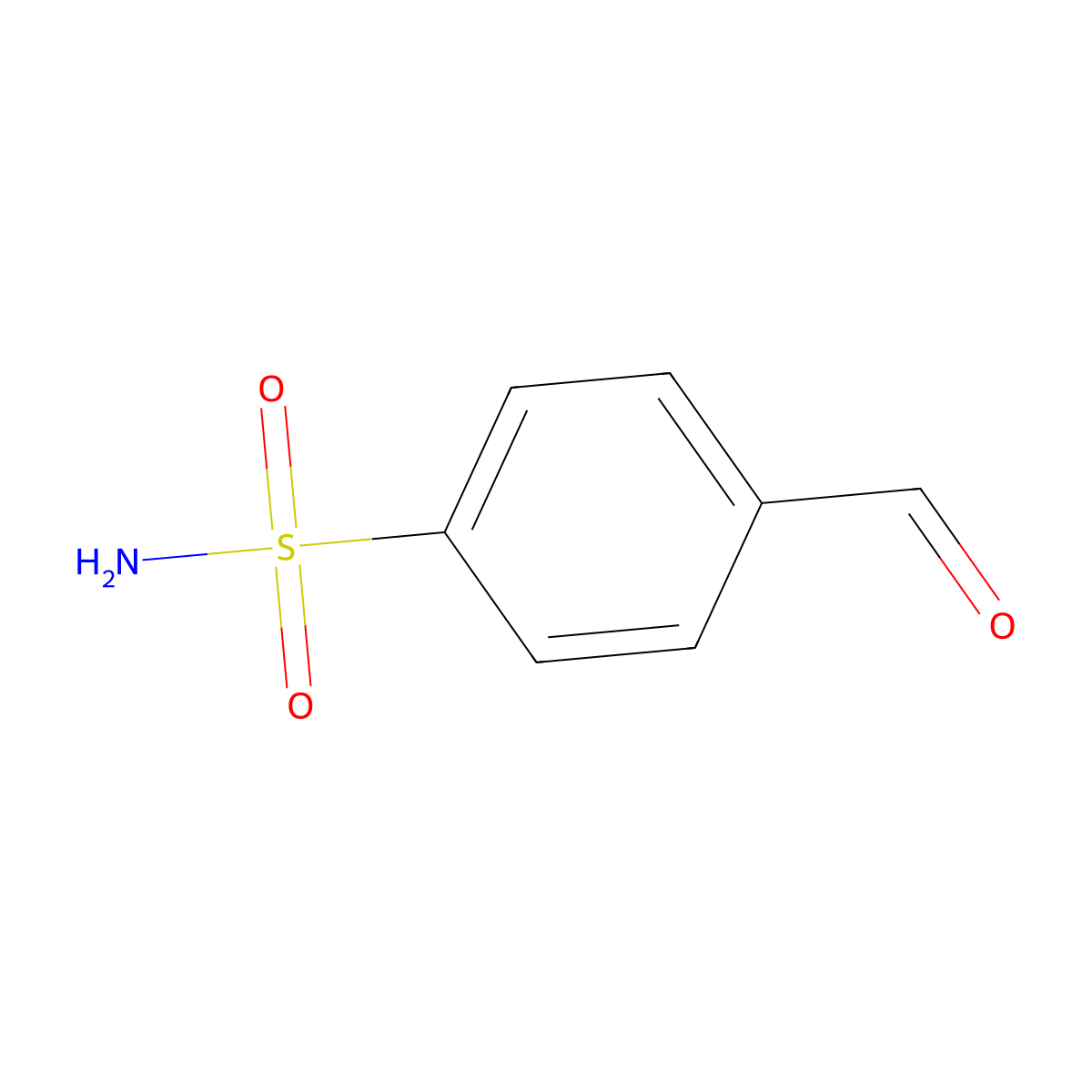 4-Sulfamoylbenzaldehyde molecular structure, CAS 3240-35-5