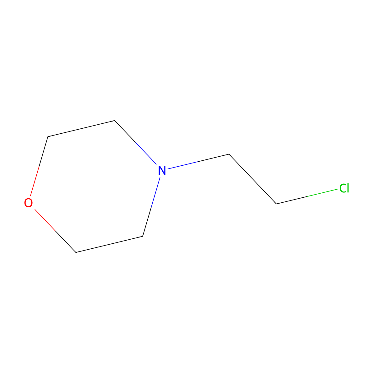 4-(2-Chloroethyl)morpholine molecular structure, CAS 3240-94-6