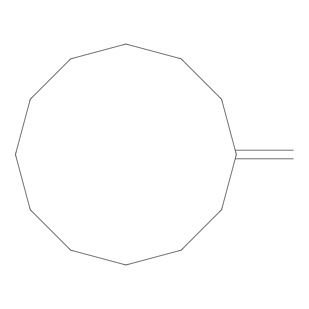 Methylidenecyclododecane molecular structure, CAS 32400-07-0