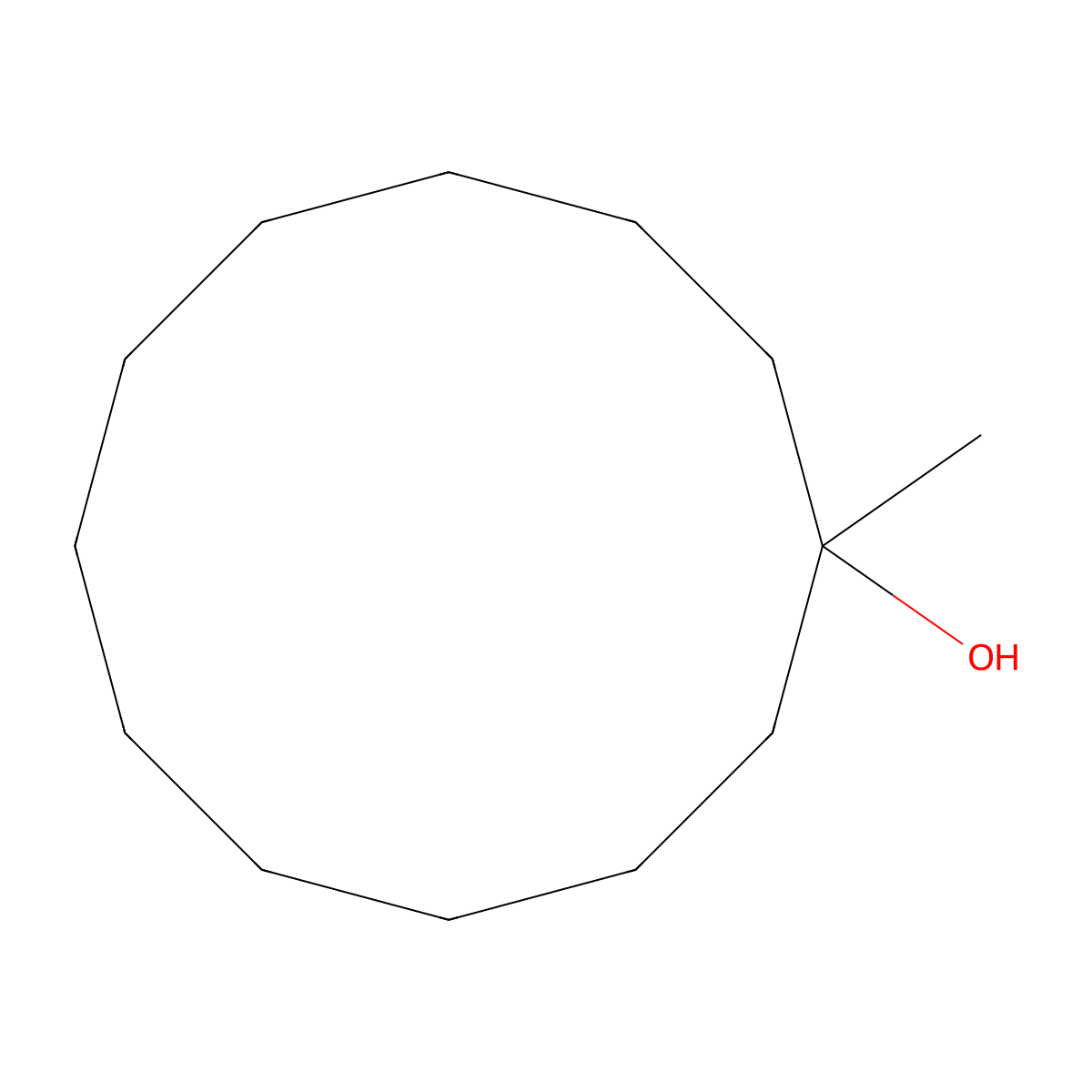 1-Methylcyclododecanol molecular structure, CAS 32400-09-2