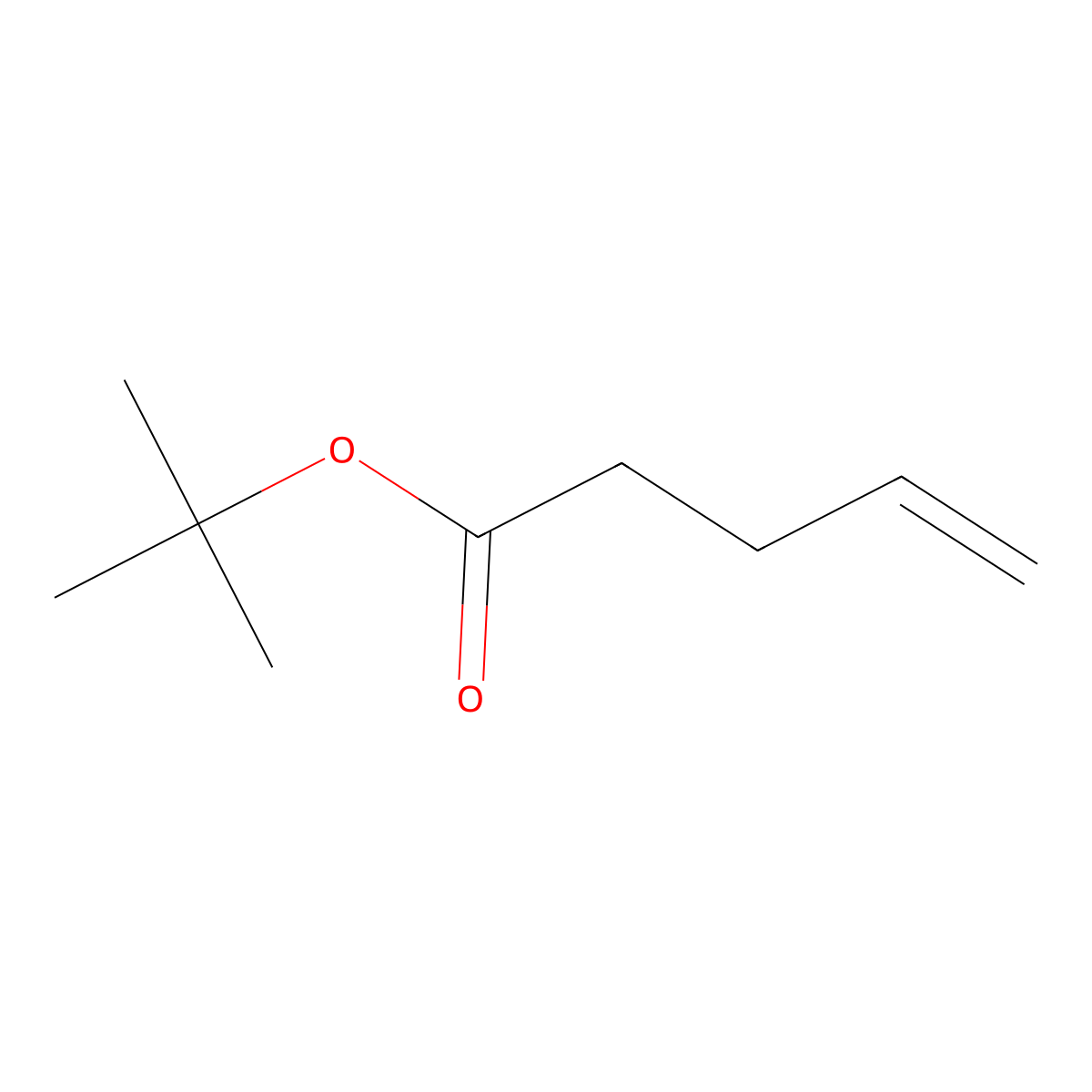 Tert-butyl pent-4-enoate molecular structure, CAS 32400-25-2