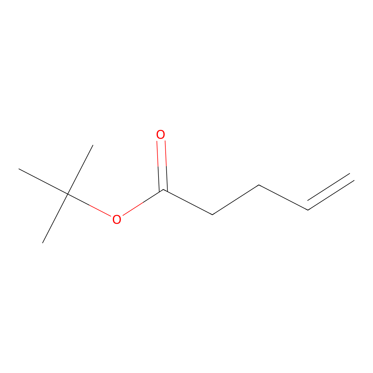 Tert-butyl pent-4-enoate molecular structure, CAS 32400-25-2