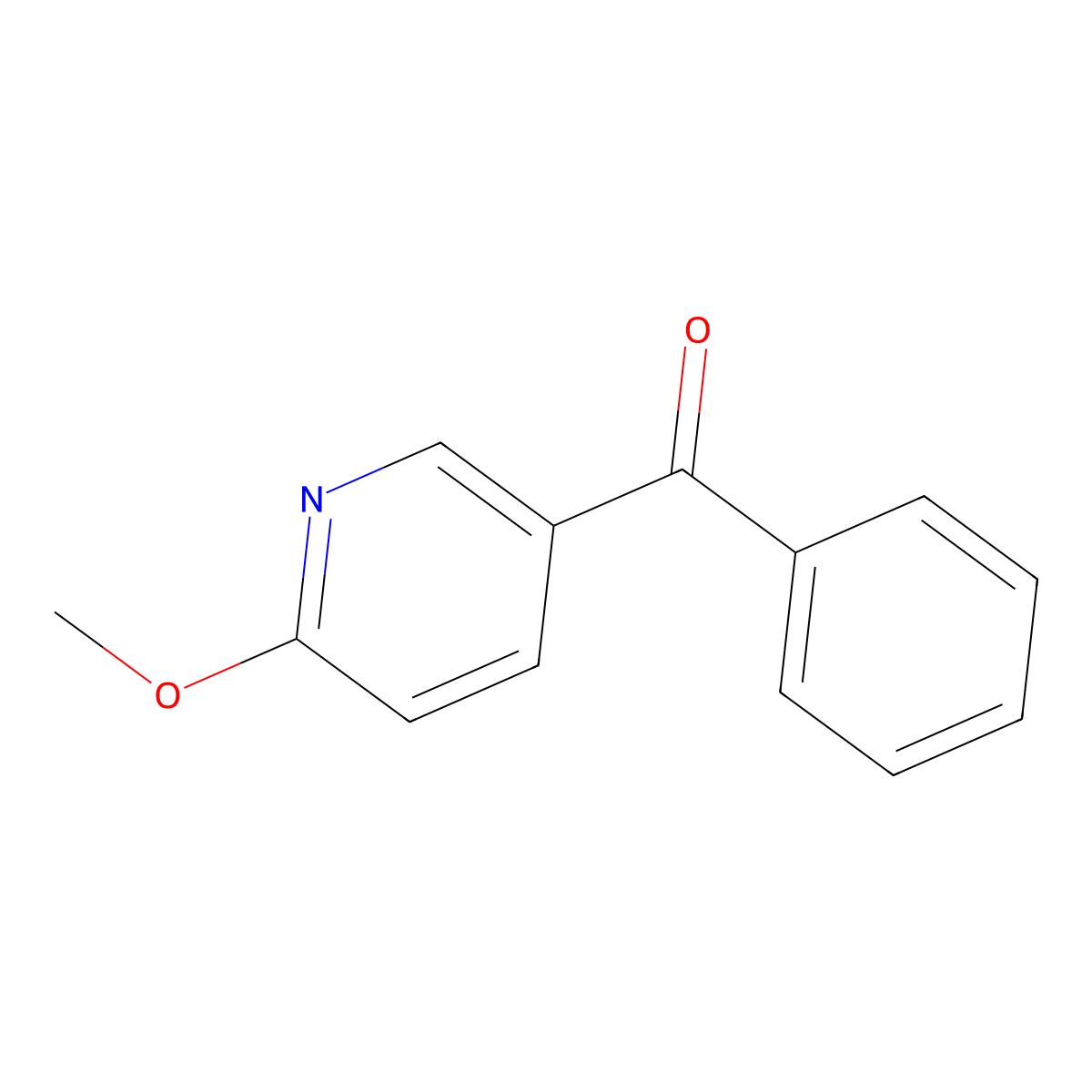 (6-Methoxypyridin-3-yl)(phenyl)methanone molecular structure, CAS 32401-36-8