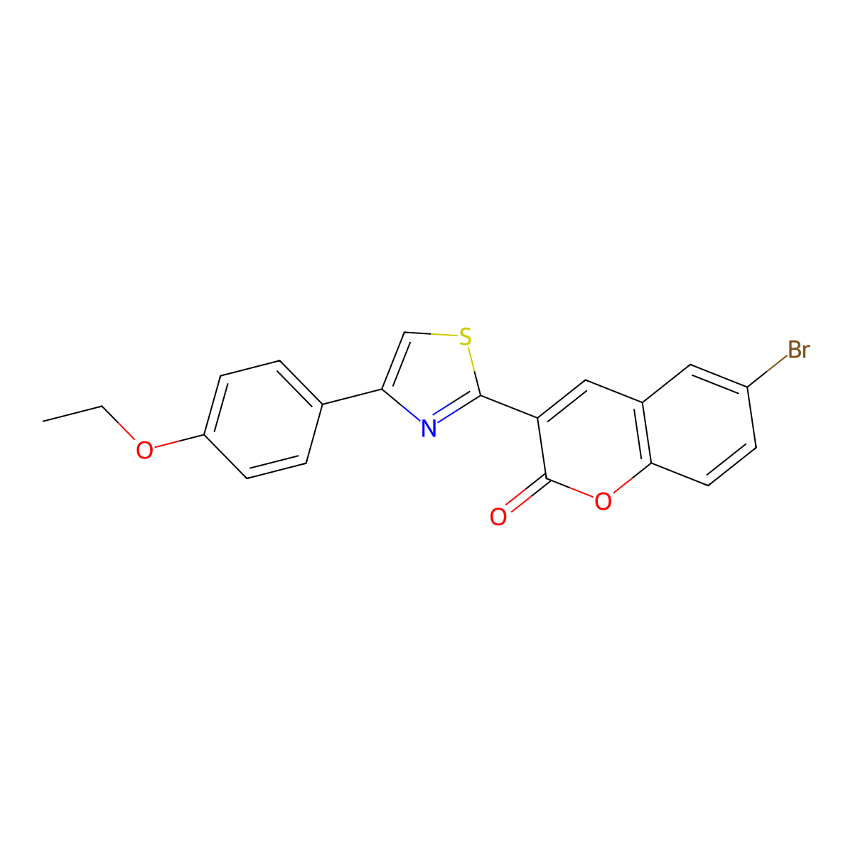 6-bromo-3-[4-(4-ethoxyphenyl)-1,3-thiazol-2-yl]-2H-chromen-2-one molecular structure, CAS 324010-00-6