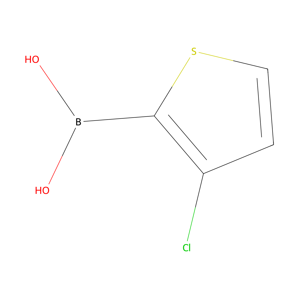 3-Chlorothiophene-2-boronic acid molecular structure, CAS 324024-80-8