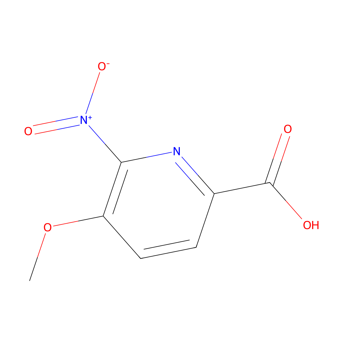 5-Methoxy-6-nitropicolinic acid molecular structure, CAS 324028-85-5