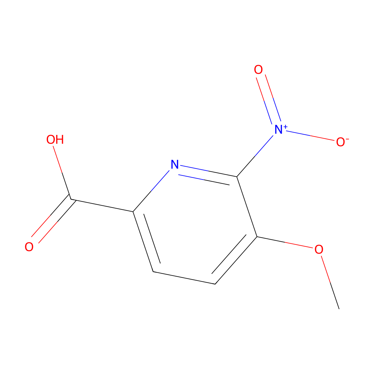 5-Methoxy-6-nitropicolinic acid molecular structure, CAS 324028-85-5