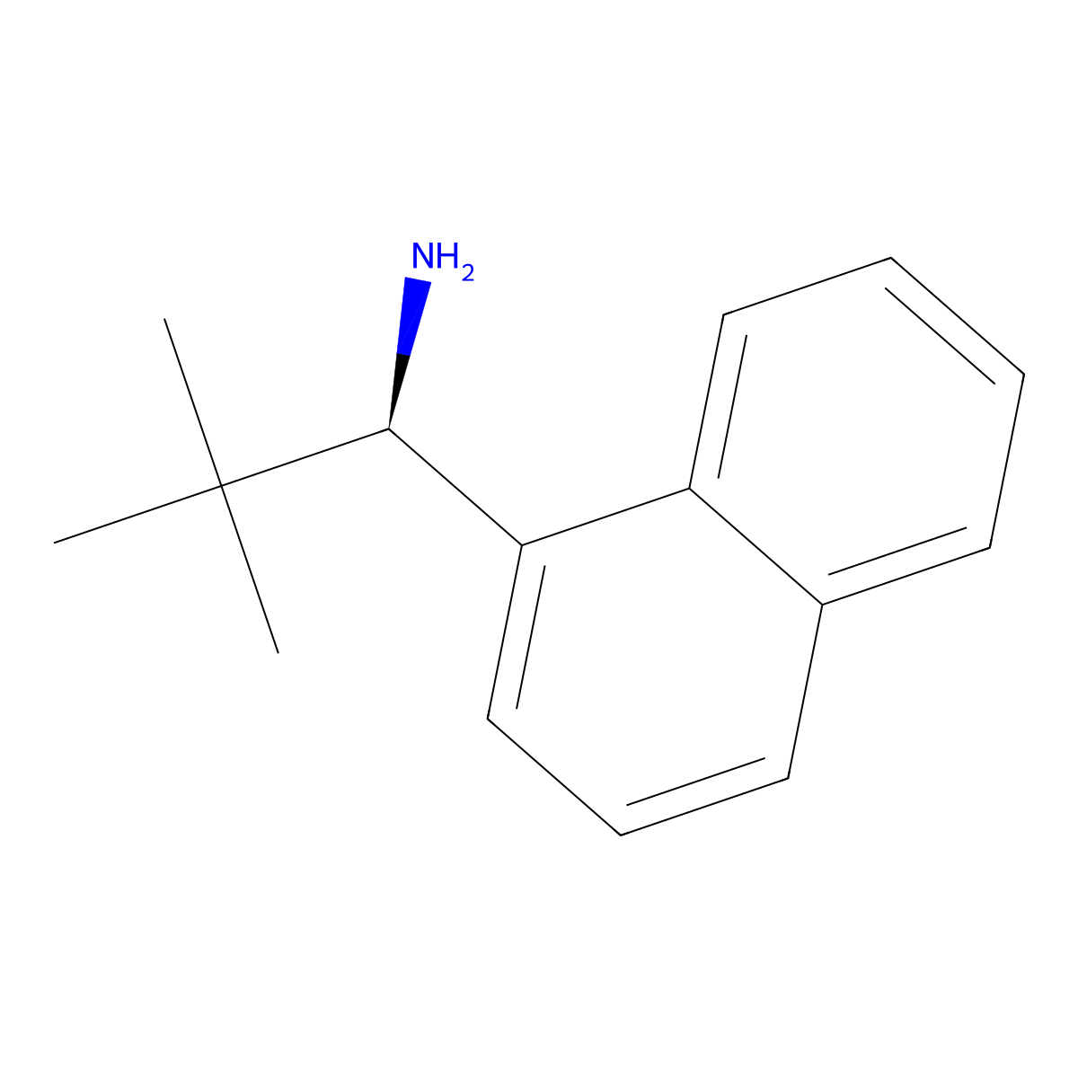 (1R)-2,2-dimethyl-1-(naphthalen-1-yl)propan-1-amine molecular structure, CAS 324034-55-1