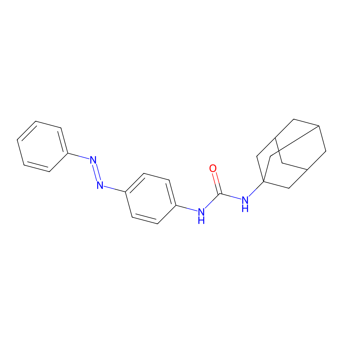 1-(1-Adamantyl)-3-(4-phenyldiazenylphenyl)urea molecular structure, CAS 324036-71-7