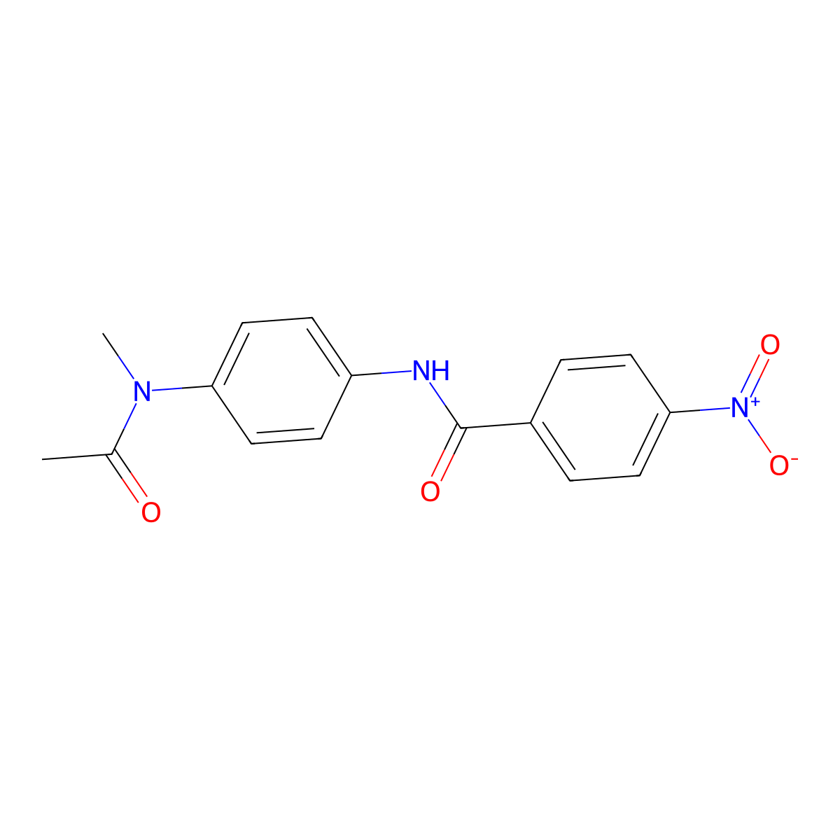 N-{4-[acetyl(methyl)amino]phenyl}-4-nitrobenzamide molecular structure, CAS 324046-59-5