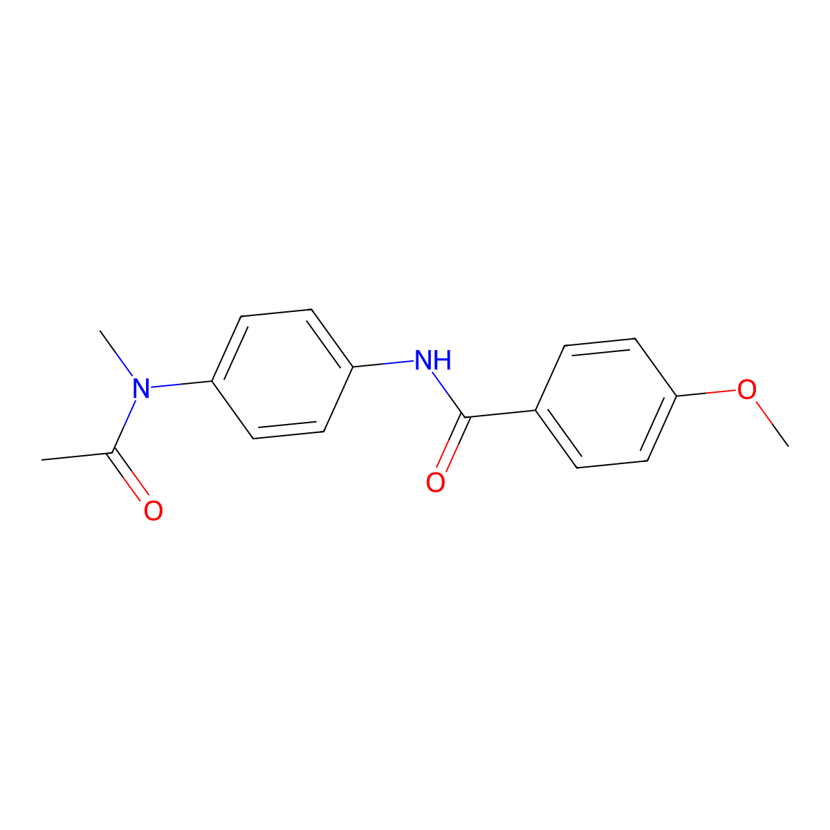N-{4-[acetyl(methyl)amino]phenyl}-4-methoxybenzamide molecular structure, CAS 324046-61-9
