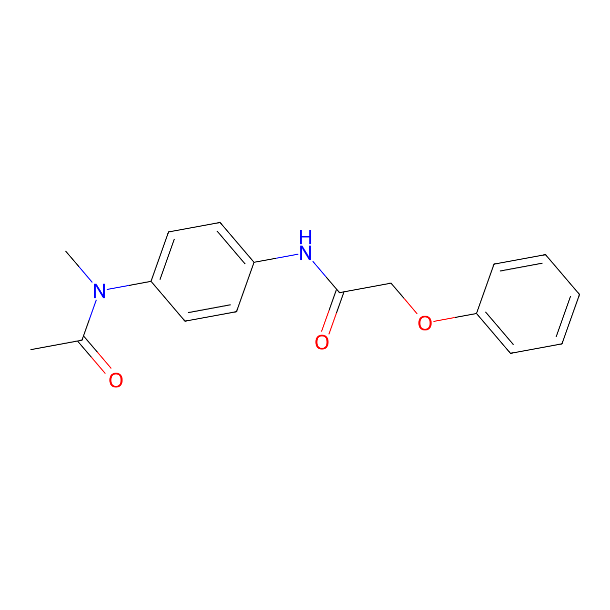N-{4-[acetyl(methyl)amino]phenyl}-2-phenoxyacetamide molecular structure, CAS 324046-63-1