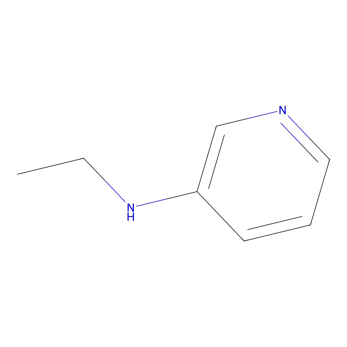 N-ethylpyridin-3-amine molecular structure, CAS 32405-70-2