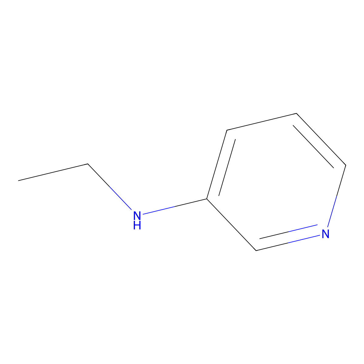 N-ethylpyridin-3-amine molecular structure, CAS 32405-70-2