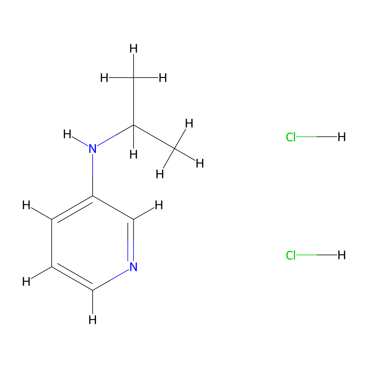 N-(Propan-2-yl)pyridin-3-amine--hydrogen chloride (1/2) molecular structure, CAS 32405-76-8